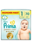 Prima Bebek Bezi Premium Care 1 Beden 70 Adet Yenidoğan Jumbo Paket - 1