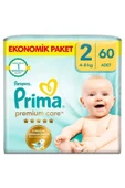 Prima Bebek Bezi Premium Care 2 Beden 60 Adet Ekonomik Paket - 1