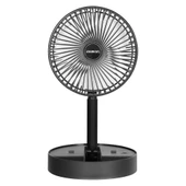 Everest EFN-605 Masaüstü Şarj Edilebilir Siyah 800mAh Usb Fan - 1