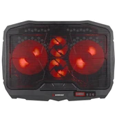 Addison Rampage AD-RC4 Siyah 2-125 mm+2-70mm Işıklı Fan 15"-17" Notebook Soğutucu Stand - 2