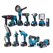 DAWREEK ONBİRLİ SET Ş.HİLTİ+Ş.SPRAL+S.SIKMA+MATKAP+Ş.TESTERE+Ş.MAKAS+Ş.Dekupaj+Lazer Metre+OtoYıkama+Taşlama - 7