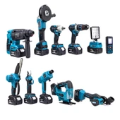 DAWREEK ONBİRLİ SET Ş.HİLTİ+Ş.SPRAL+S.SIKMA+MATKAP+Ş.TESTERE+Ş.MAKAS+Ş.Dekupaj+Lazer Metre+OtoYıkama+Taşlama - 8