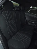 Lüx Oto Koltuk Minderi Full Set Takım - Siyah/Gri Renk Takmatik Pratik - 2