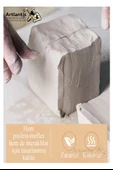 Beyaz Seramik Hamuru 2 Kg Ebeşuar Modelleme Artdeco Pastel 6 Renk Akrilik Boya Fırça 75 ml Seramik Çamuru Heykel - 6