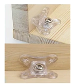 Açılı T Bağlantı Çektirme Şeffaf Plastik Köşe Birleştirme Kelebek Bağlantı (10 Adet) thumbnail 5