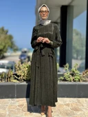 Misswhence Gül Detaylı İpek Elbise 36800 - 15