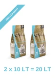 White Pure Paws Ince Taneli Marsilya Sabun Kokulu Bentonit Kedi Kumu 10 Litre X 2 Adet - 1