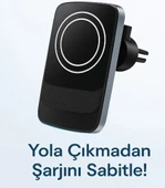 ACL  AW22 2-in-1, 15W 3A Havalandırma İçin Kablosuz Şarj ve Telefon Tutucu - 3