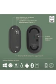 Pebble 2 Set Çoklu Cihaz Özellikli Sessiz Kablosuz Türkçe Q Klavye ve Mouse Seti - Siyah - 7