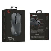 Rampage ZENITH BT+Wired+2.4G Siyah Kablosuz PAW3395 NORDIC 52833 MCU Gaming Oyuncu Mouse - 8
