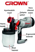 CROWN FLEX ELEKTRİKLİ BOYA TABANCASI 400 WATT - 1