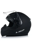 LS2 Rapıd 2 Mat Siyah Fullface Motosiklet Kaskı Şefaf Camlı - 2