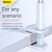 Baseus Unlimited, Masaüstü Katlanabilir Klipli Cep Telefonu Tutucu Stand, Siyah - 7