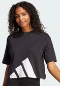 Adidas Siyah Kadın Loose Fit Baskılı T-Shirt JG8736 - 1