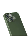 SAFA iPhone 15 Plus Uyumlu Zore CL-15 Parmak İzi Bırakmayan Anti-RefCLOive Kamera Koruyucu-Yeş - 1