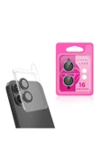 KILIFTECH Apple iPhone 16 Plus Zore CL-06 Kamera Lens Koruyucu-Siyah - 1