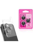 Orqinel ZORE Apple İle Uyumlu iPhone 16 Pro iPhone 16 Pro Max CL-06 Kamera Lens Koruyucu Siyah - 1