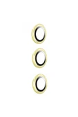 zore Galaxy S24 Plus Uyumlu Zore Kamera Lens Koruyucu Cam Filmi-Sarı - 1