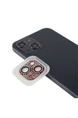 Mayaks iPhone 13 Uyumlu Zore CL-08 Kamera Lens Koruyucu-Kırmızı - 1
