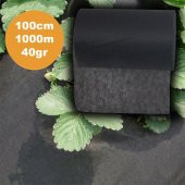 100cm X 1000m 40gr TEKSTİL MULCH AGRİL ISI DON PERDESİ, ZİRAİ DON KIRAĞI ÖRTÜ KARPUZ ÇİLEK MALÇ - 1