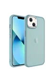 KILIFTECH iPhone 13 Uyumlu Buzlu Sert PC Zore May Kılıf-Mavi thumbnail 1