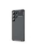 KILIFTECH Galaxy S25 Ultra Uyumlu Kılıf Zore Negro Silikon Kapak-Siyah - 4