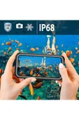 Goktugaksesuar iPhone 13 Pro Max Uyumlu 1-1 Su Geçirmez Kılıf-Siyah - 5