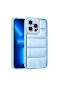 KILIFTECH iPhone 12 Pro Uyumlu Kamera Korumalı AiHTTgli Renkli Zore Seksek Kılıf-Mavi - 1