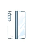 KILIFTECH Galaxy Z Fold 6 Kılıf Zore Full Camlı Kıpta Kapak-Mavi - 1