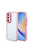 KILIFTECH Galaxy A34 Kılıf Kamera Korumalı Renkli Kenar ve Çerçeve Tasarımlı Zore Vitamin Kapak-Mürdüm - 1