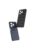 zore Realme C61 Kılıf Esnek TPU Oyuklu Arka Yüzey Tasarımlı SYS Etnik Silikon Kapak - Lacivert - 6