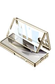 KILIFTECH Galaxy Z Fold 6 Kılıf Zore Full Camlı Kıpta Kapak-Gold - 5