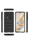 zore Honor Magic 7 Lite Kılıf Esnek TPU Oyuklu Arka Yüzey Tasarımlı SYS Etnik Silikon Kapak - Lacivert - 4