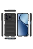 zore Realme C61 Kılıf Esnek TPU Oyuklu Arka Yüzey Tasarımlı SYS Etnik Silikon Kapak - Lacivert - 3