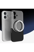 KILIFTECH iPhone 16 Kılıf M-Safe Şarj Özellikli Mıknatıslı KTH Duble Kapak - Siyah thumbnail 4