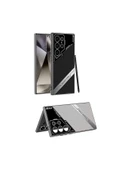 KILIFTECH Galaxy S24 Ultra Kılıf Kamera Korumalı Suni Deri Tasarım Zore Yeni Seri Procase Kapak-Siyah - 2