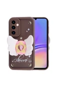 KILIFTECH Galaxy A05S Kılıf Kamera Korumalı Figür Tasarımlı Zore Kapya Kapak-Pembe Koyu - 5