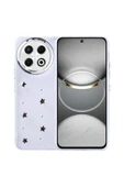 KILIFTECH Tecno Spark 30 Pro Kılıf Airbag Tasarımlı Simli Şeffaf KTH Kutup Kapak - Kiraz - 1