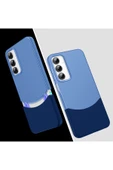 zore Galaxy A15 Kılıf Mıknatıslı TDOM Duble Kapak - Lacivert - 1