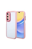 KILIFTECH Galaxy A15 Kılıf Kamera Korumalı Renkli Kenar ve Çerçeve Tasarımlı Zore Vitamin Kapak-Mürdüm - 1