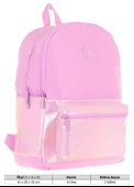 Kaukko Cube Üç Bölmeli Kız Çocuk Pembe Okul Çantası - K1819 thumbnail 4
