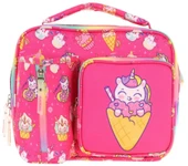 Kaukko Kız Çocuk, Kırmızı, Dondurma Desenli Isı Yalıtımlı Üç Bölmeli (Matara Cepli) Okul Beslenme Çantası L7227 - 2