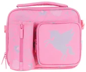 Kaukko Kız Çocuk, Pembe, Bulut Desenli Isı Yalıtımlı Üç Bölmeli (Matara Cepli) Okul Beslenme Çantası L7218 - 2