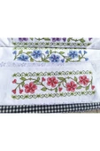 Peacock Kanaviçe nakışlı Premium hediyelik ve Çeyizlik havlu - 6