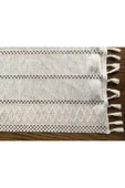 Peacock Şal Motif Dantel Örgü Runner Keten Görünümlü Pamuklu 35x90cm - 3