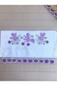 Peacock El İşi Oyalı , 3Boyutlu Nakışlı El Havlusu Çeyiz ve Bohçalık 50x90cm - 3