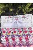 Peacock Güpürlü , Nakışlı , Çeyizlik el Havlusu Karışık 7 adet - 3