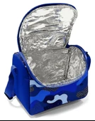 Coral High Erkek Çocuk Termoslu Beslenme Çantası - Mavi Lacivert Kamuflaj, Erkek Çocuk thumbnail 3