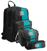 Coral High İlkokul ve Ortaokul Okul Çanta Üçlüsü - Erkek Çocuk, Siyah Turkuaz Çizgili thumbnail 4