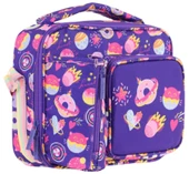 Kaukko Kız Çocuk, Mor, Şekerleme Baskılı Isı Yalıtımlı Üç Bölmeli (Matara Cepli) Okul Beslenme Çantası L7216 thumbnail 1